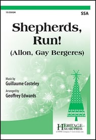 Shepherds Run! SSA choral sheet music cover Thumbnail